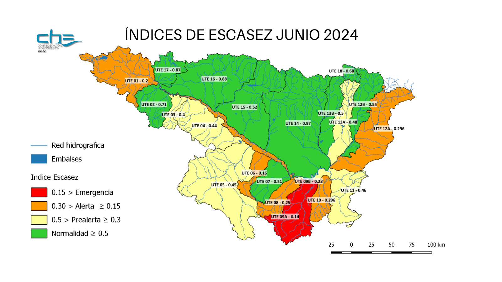 Imatge notícia - Índices de sequía a 30 de junio de 2024